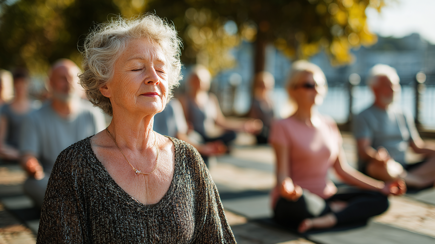Katta yoshdagilar yoga guruhida